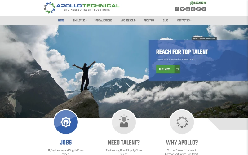 Apollo Technical website screenshot