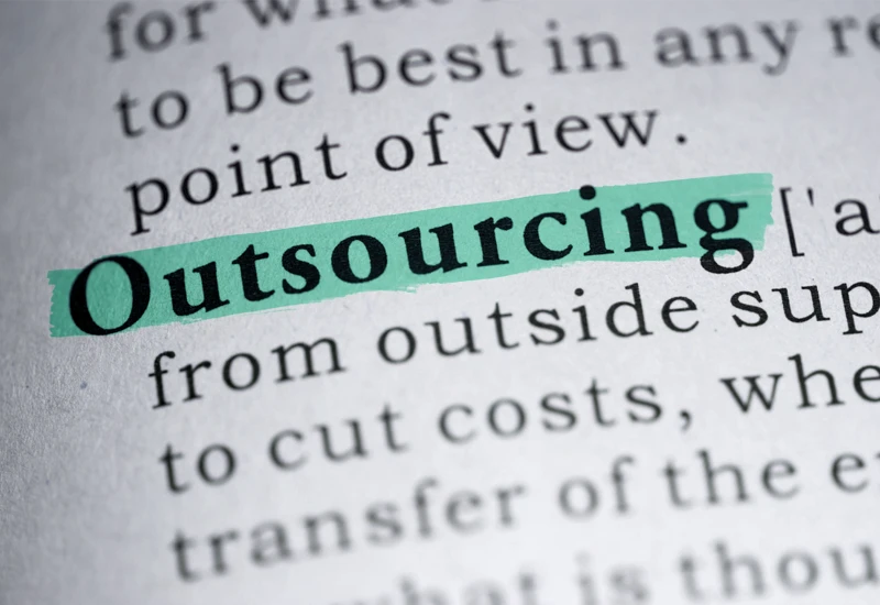 Dictionary definition of what is outsourcing